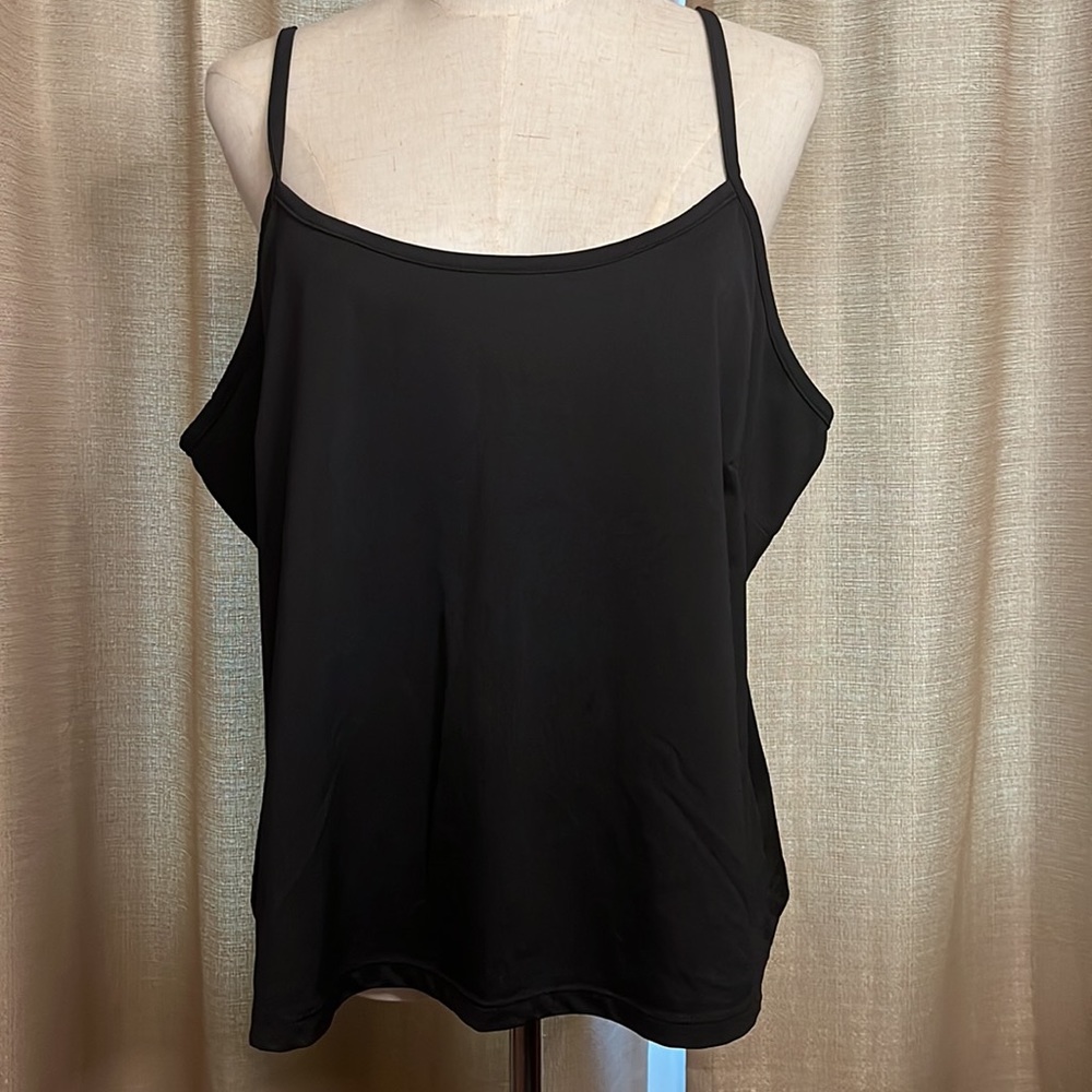Womens Plus Black Tank Camisole 22/24 Venezia Jeans Clothing Co.